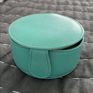 Tiffany leather jewelry travel case